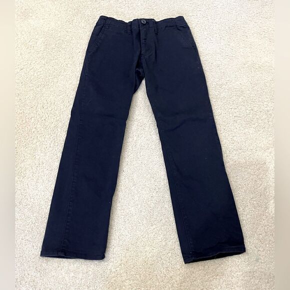 EUC Boys Gap Kids Navy Twill Pants Adjustable Waist Sz. 8 - Picture 1 of 4